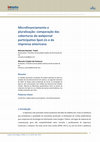 Research paper thumbnail of Microfinanciamento e  pluralização: comparação das  coberturas do webjornal  participativo Spot.Us e da  imprensa americana