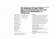 Research paper thumbnail of The Adoption of Urban Public Space as a Driving Force for Third Places in the Remediation of Democracy