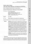 Research paper thumbnail of Foetal origins theory: links with adult depression and general self-efficacy