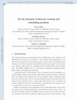 Research paper thumbnail of On the dynamic technician routing and scheduling problem