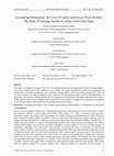 Research paper thumbnail of Accounting Information, the Cost of Capital and Excess Stock Returns: The Role of Earnings Quality-Evidence from Panel Data