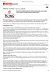 Research paper thumbnail of İGİAD iş ortaklıkları raporunu açıkladı