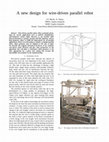 Research paper thumbnail of A new design for wire-driven parallel robot