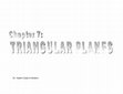 Research paper thumbnail of Triangular  planes