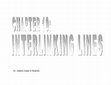 Research paper thumbnail of INTERLINKING LINES