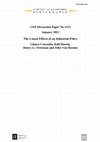 Research paper thumbnail of CEP Discussion Paper No 1113 January 2012 The Causal Effects of an Industrial Policy Chiara Criscuolo, Ralf Martin, Henry G. Overman and John Van Reenen