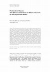 Research paper thumbnail of Postmodern Mayors: The 2011 Local Elections in Milan and Turin in and beyond the Media