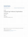 Research paper thumbnail of Temporal logic verification using simulation