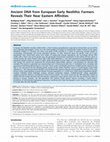 Research paper thumbnail of Ancient DNA from European early neolithic farmers reveals their near eastern affinities