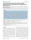 Research paper thumbnail of Female Mucopolysaccharidosis IIIA Mice Exhibit Hyperactivity and a Reduced Sense of Danger in the Open Field Test