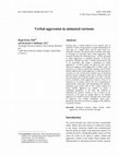 Research paper thumbnail of Verbal aggression in animated cartoons