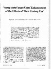 Research paper thumbnail of Young adult ecstasy users’ enhancement of the effects of their ecstasy use