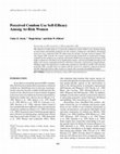 Research paper thumbnail of Perceived condom use self-efficacy among at-risk women