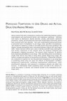 Research paper thumbnail of Perceived temptation to use drugs and actual drug use among women