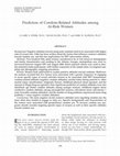 Research paper thumbnail of Predictors of condom-related attitudes among “at risk” women