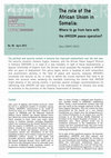 Research paper thumbnail of The role of the  African Union in  Somalia:  Where to go from here with  the AMISOM peace operation? (April 2013)