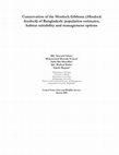 Research paper thumbnail of Conservation of the hoolock gibbons (Hoolock hoolock) of Bangladesh: Population estimates, habitat suitability and management options