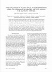 Research paper thumbnail of A re-evaluation of plasma sialic acid determination using the periodate resorcinol method versus the enzymatic method