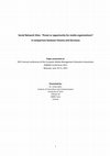 Research paper thumbnail of Social Network Sites: Threat or opportunity for media organizations? A comparison between Estonia and Germany