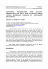 Research paper thumbnail of Exploring possibilities for quality improvement of meat raw materials from cattle ruminant animals by enzymatic treatment