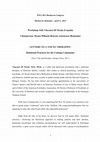 Research paper thumbnail of Introduction by Dr. Ileana-Mihaela Botezat-Antonescu to Workshop: "Letters to a Young Therapist" by Vincenzo Di Nicola