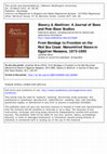 Research paper thumbnail of "From bondage to freedom on the Red Sea coast: manumitted slaves in Egyptian Massawa, 1873- 	1885" (2013)