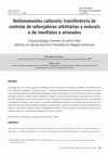 Research paper thumbnail of Delineamentos Culturais: transferência de controle de reforçadores arbitrários a naturais e de imediatos a atrasados