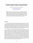 Research paper thumbnail of Using Multi-Touch Display Technology to Support Remedial Phonics Instruction Techniques in Collaborative Learning Environments