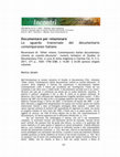 Research paper thumbnail of Documentare per relazionare