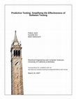 Research paper thumbnail of Predictive testing: amplifying the effectiveness of software testing