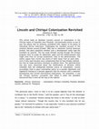 Research paper thumbnail of Lincoln and Chiriquí Colonization Revisited