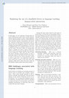 Research paper thumbnail of Exploring the use of a handheld device in language teaching human-robotinteraction