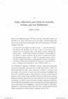 Research paper thumbnail of Value, Affectivity, and Virtue in Aristotle, Scheler, and von Hildebrand