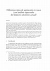 Research paper thumbnail of Diferentes tipos de aspiración en vasco [Different kinds of aspiration in Basque]