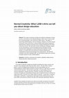 Research paper thumbnail of Normal creativity : What 1,038 t‐shirts can tell you about design education