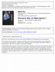 Research paper thumbnail of Afterword: Why ‘Art Makes Society’? (editorial)