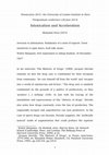 Research paper thumbnail of Intoxication and Acceleration