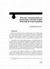 Research paper thumbnail of Derechos constitucionales no enumerados y derecho al libre desarrollo de la personalidad 