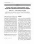 Research paper thumbnail of Increasing species richness on mountain summits: Upward migration due to anthropogenic climate change or re‐colonisation?