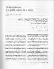 Research paper thumbnail of De la virulencia, o el doble cuerpo de lo zombi (El Rapto de Europa, 2009)