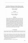 Research paper thumbnail of The Private Provision of Public Goods Under Uncertainty:  A Symmetric Equilibrium Approach