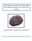 Research paper thumbnail of NYSM3499 Botanical report by Rudy Fecteau.