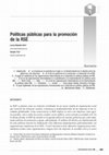 Research paper thumbnail of Políticas públicas para la promoción de la RSE [with T. Ysa]