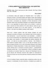 Research paper thumbnail of A REGULAMENTAÇAO INTERNACIONAL DAS QUESTOES MEIO AMBIENTAIS