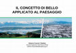 Research paper thumbnail of Il concetto di bello applicato al paesaggio