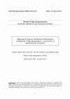 Research paper thumbnail of Mapping of Dispute Settlement Mechanisms in Regional Trade Agreements - Innovative or Variations on a Theme?