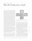 Research paper thumbnail of Does the Foodie Have a Soul?