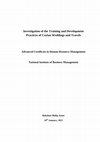 Research paper thumbnail of Training and Development Practices of Ceylan Weddings and Travels