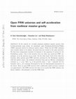 Research paper thumbnail of Open FRW universes and self-acceleration from nonlinear massive gravity