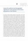 Research paper thumbnail of Assess the political and demographic significance of the growth of the Latino population of the Sunbelt